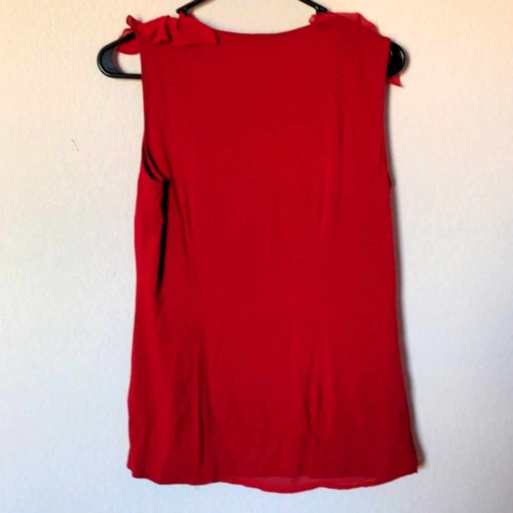 Kenneth Cole Ruffle Short Sleeve Top - Picture 3 of 3